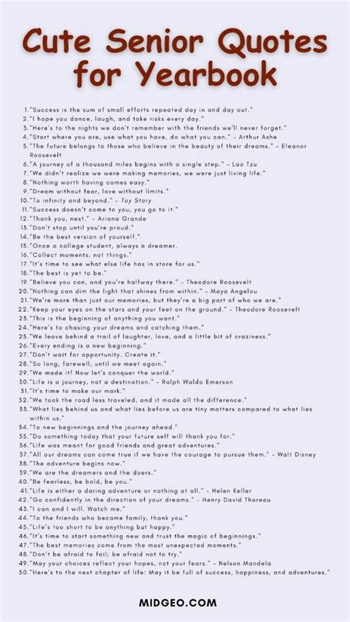 100 All-Time Favorite Senior Year Quotes (2024)