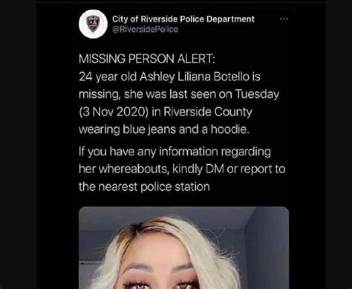 Ashley Liliana Botello Missing Or Found? Case Update And Bio