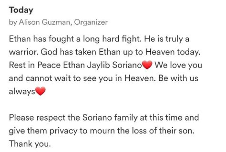 Ethan Soriano Accident: Head Injury And Gofundme For Victim