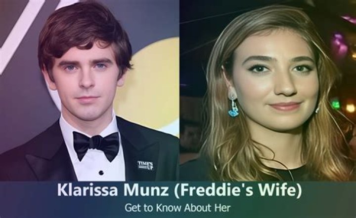 Who Is Klarissa Munz? Freddie Highmore Wife Age Wiki & Instagram Revealed ·